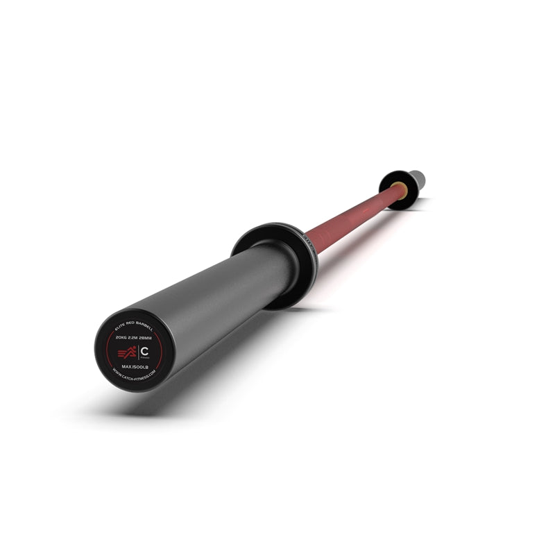 CATCH 20KG Elite Red Cerakote Olympic Barbell | In Stock - Barbells -Catch Fitness