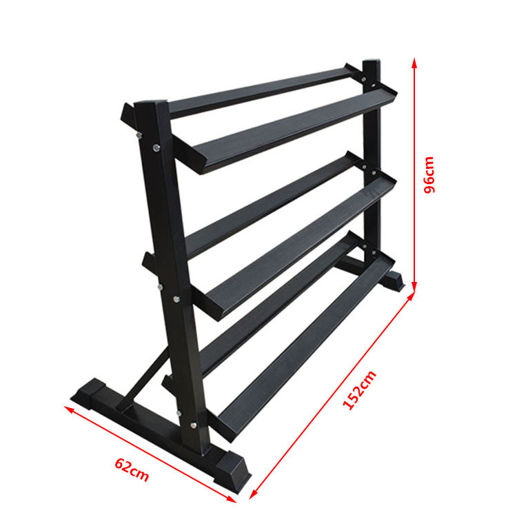 CATCH Commercial 3 Tier Hex Dumbbell Rack | In Stock - Dumbbell Storage -Catch Fitness