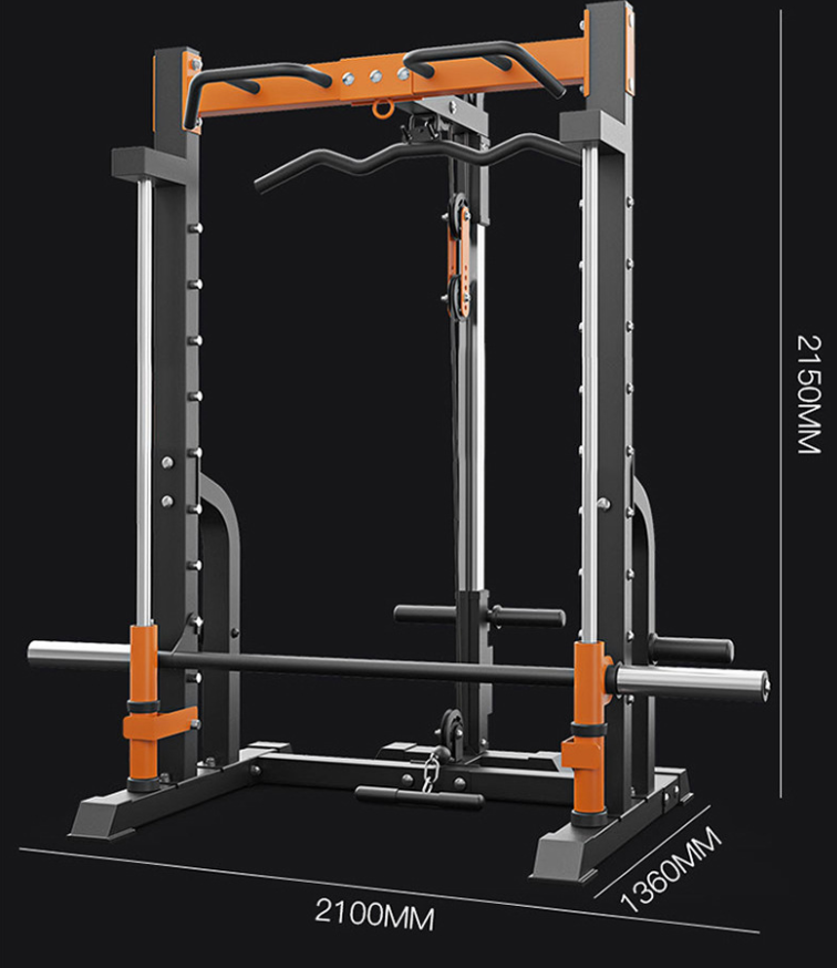 Smith Machine with Dual Pulley | In Stock - Catch Fitness - Full Racks, Smith Machine/Trainer - Racks | Gym and Fitness Equipment