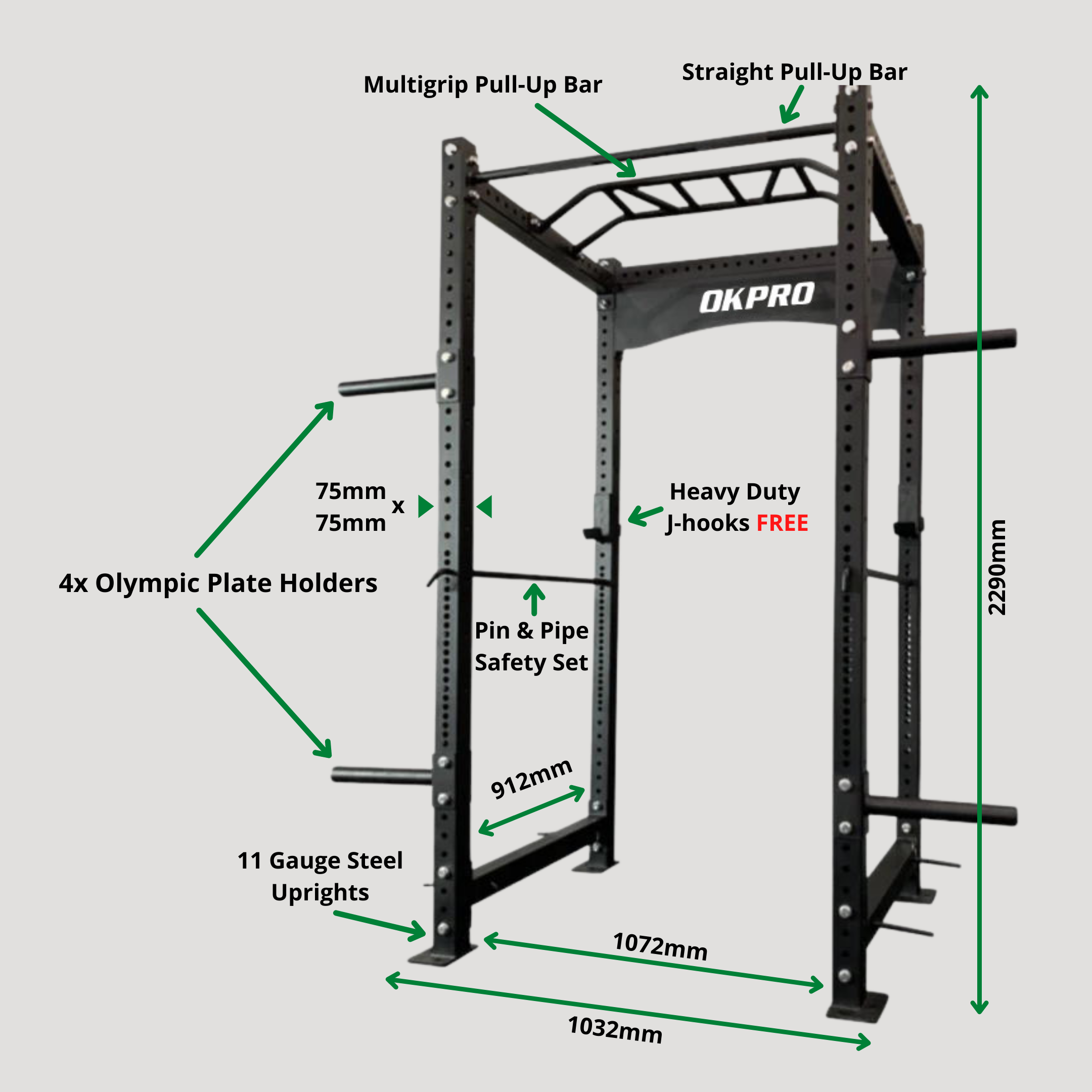 CF Commercial Power Rack | In Stock -Catch Fitness