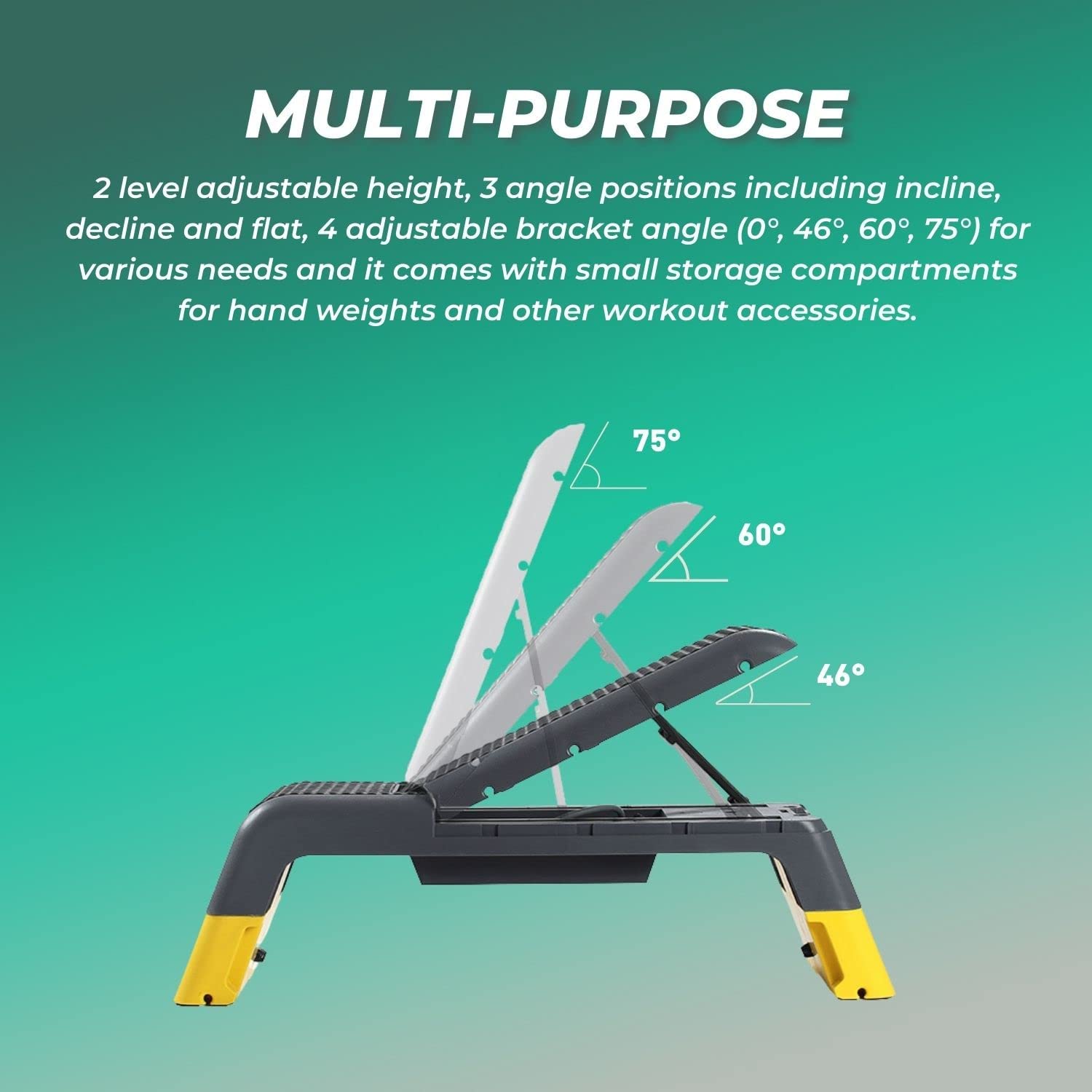 CATCH Multifunctional Aerobic Stepper with Resistance Tubes