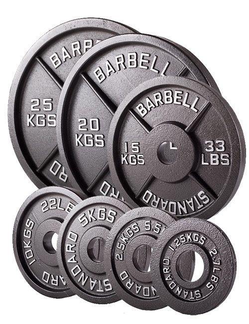 Cast Iron Olympic Plate Pairs - Cast Iron Weight Plates -Catch Fitness